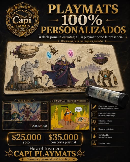 Características de los playmats personalizados Capi Playmats